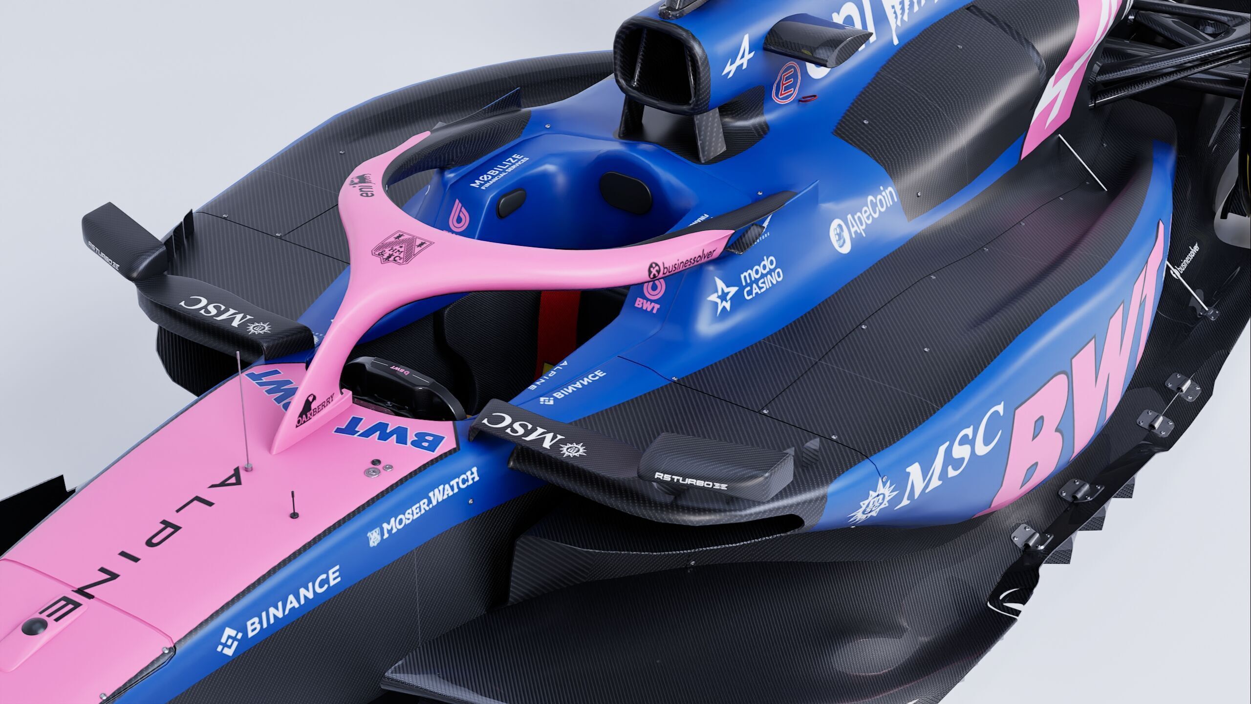 F1 2025 Alpine A525 Formula 1 Race Car Low-poly 3D model_12