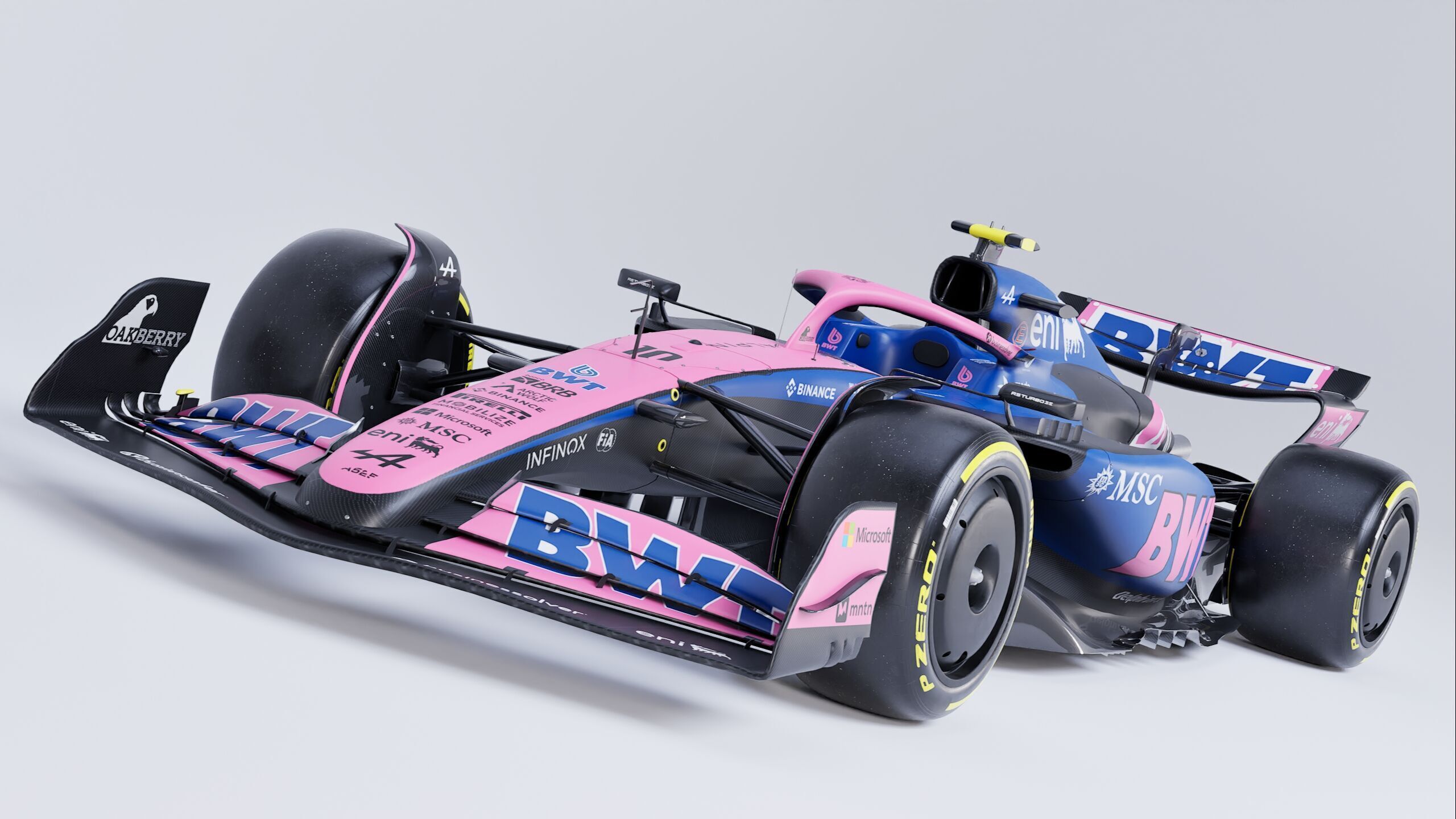 F1 2025 Alpine A525 Formula 1 Race Car Low-poly 3D model_6