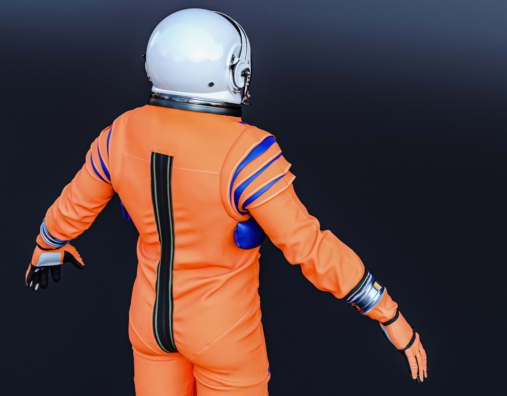 Artemis Orion OCSS Astronaut Suit NASA with PBR Textures 3D model_6