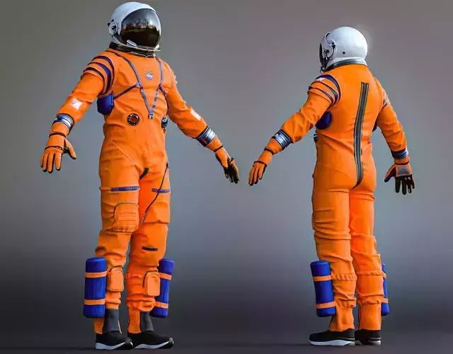 Artemis Orion OCSS Astronaut Suit NASA with PBR Textures 3D model