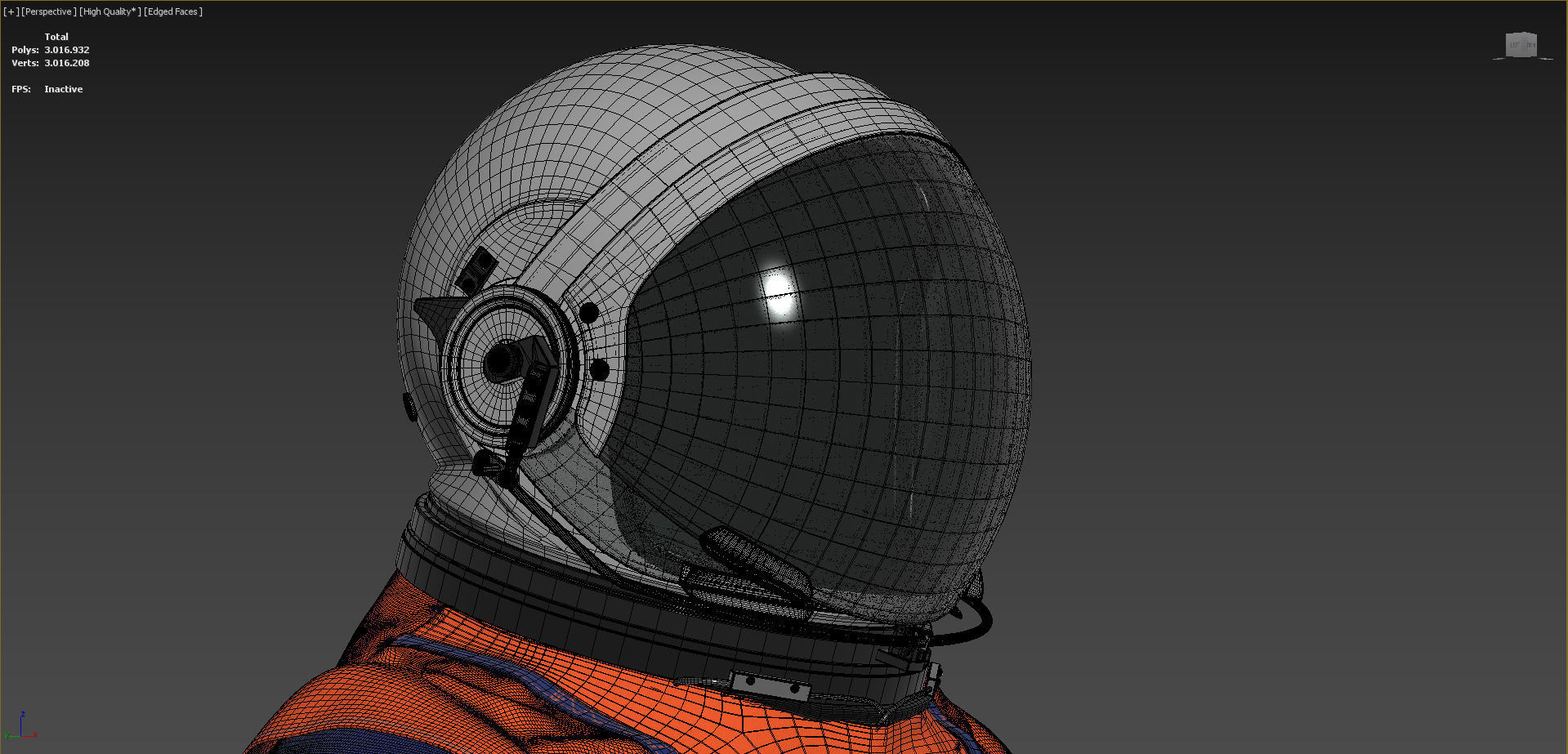 Artemis Orion OCSS Astronaut Suit NASA with PBR Textures 3D model_10