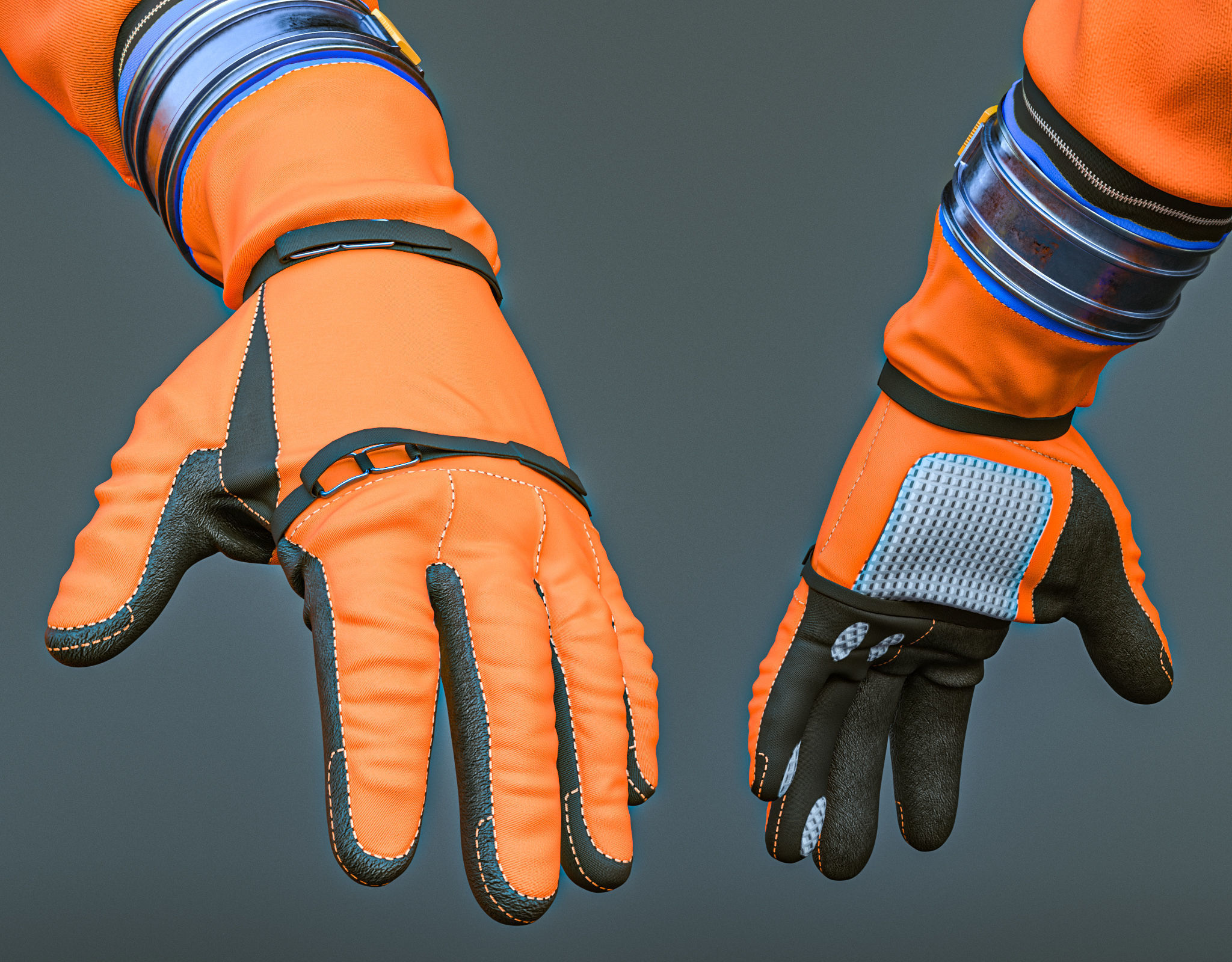 Artemis Orion OCSS Astronaut Suit NASA with PBR Textures 3D model_4
