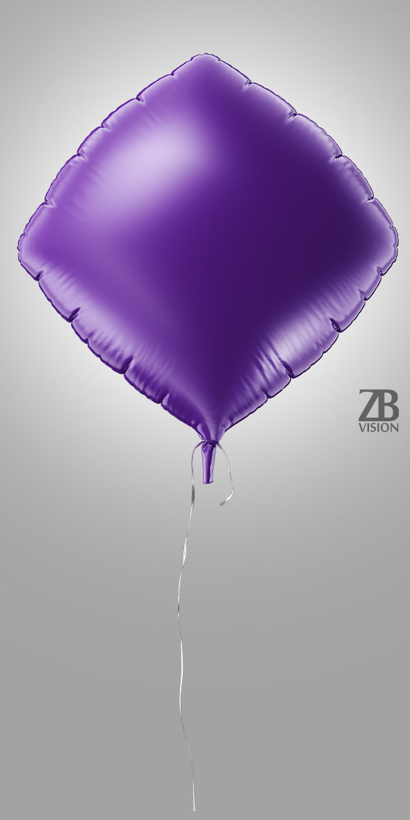 Diamond Balloon 3D model_2