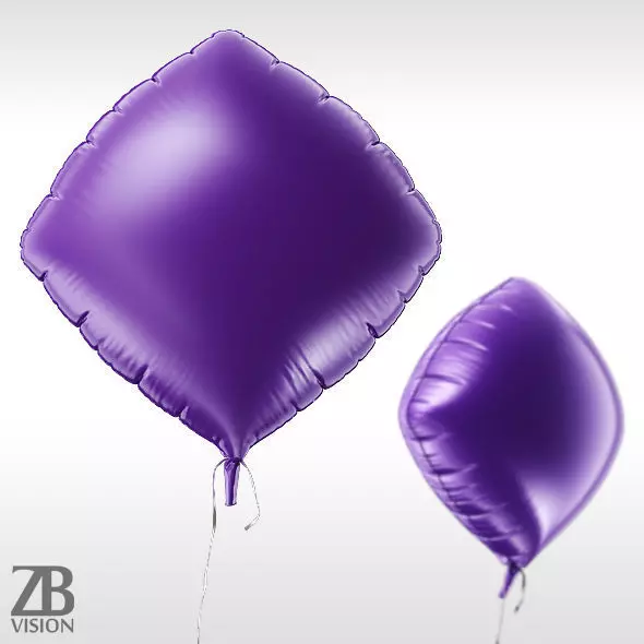 Diamond Balloon 3D model_0