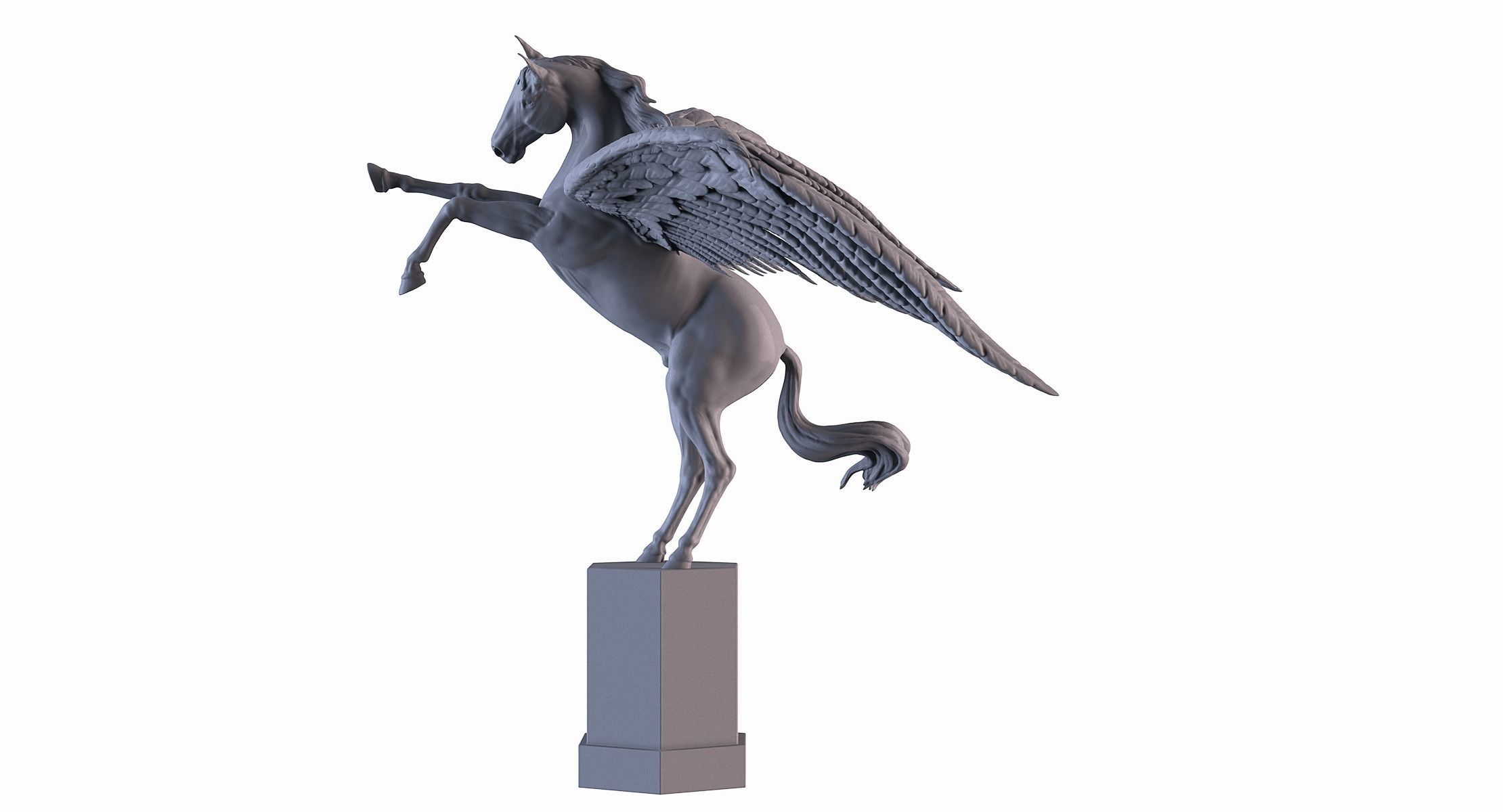Winged Horse 3D print model_7
