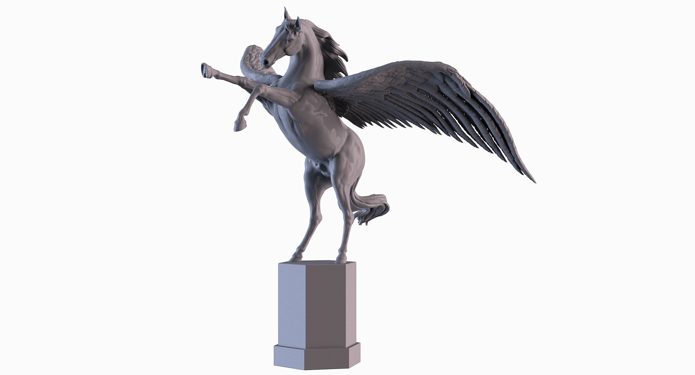 Winged Horse 3D print model_8