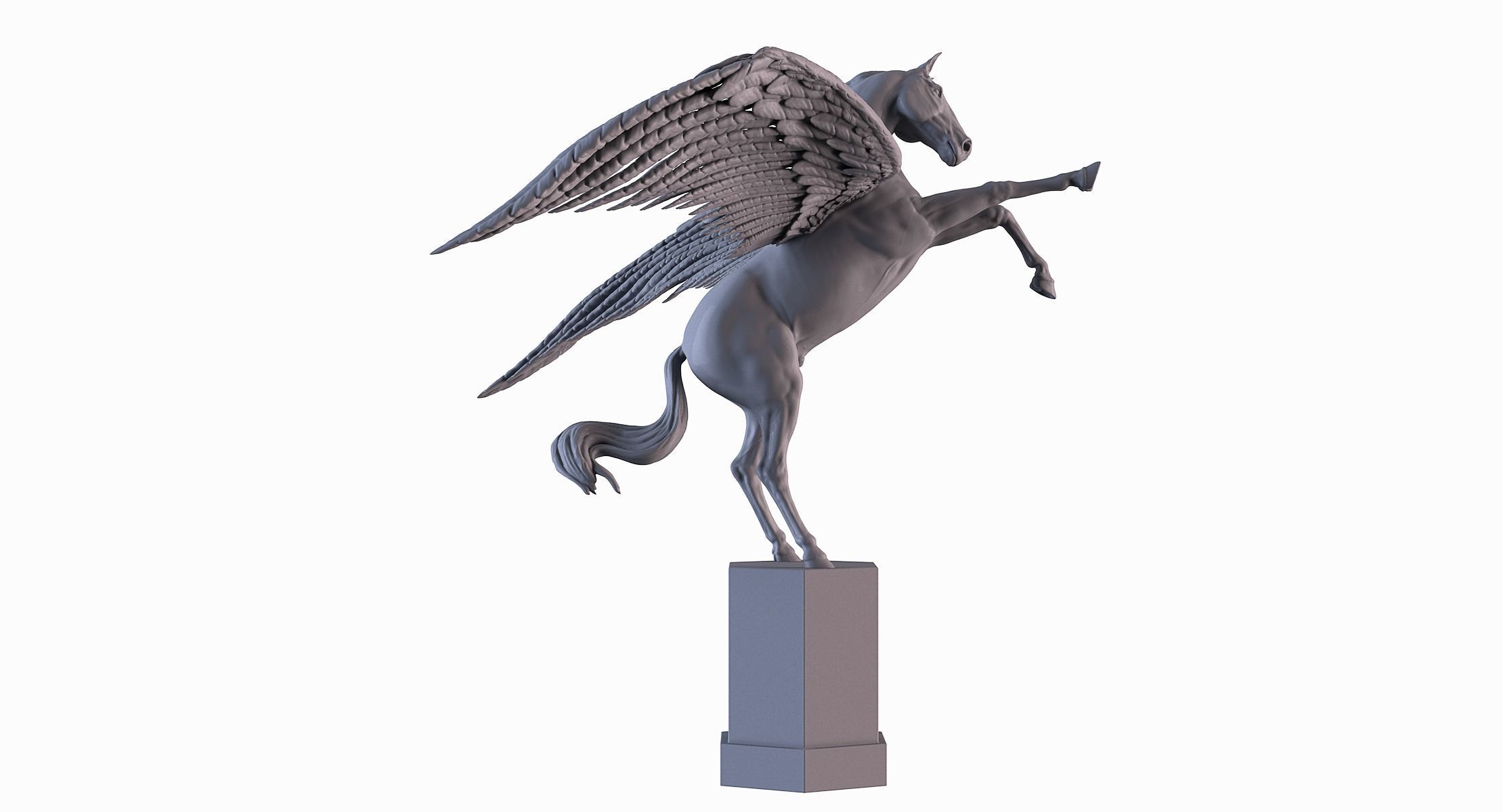 Winged Horse 3D print model_3