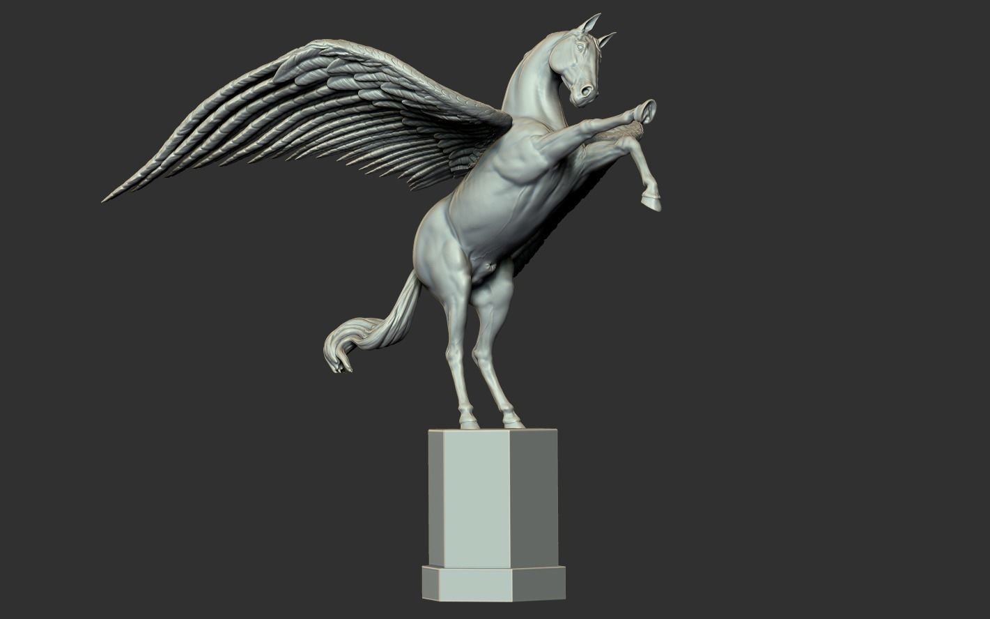 Winged Horse 3D print model_17