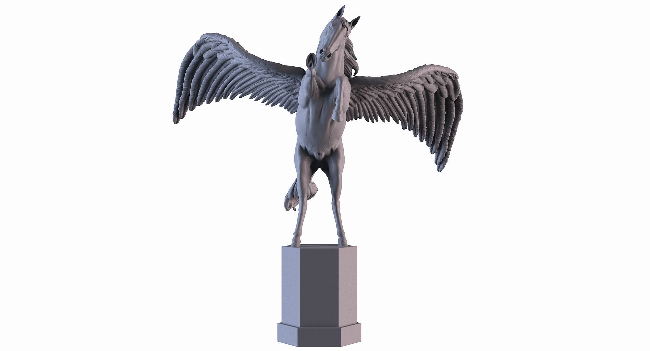 Winged Horse 3D print model_1