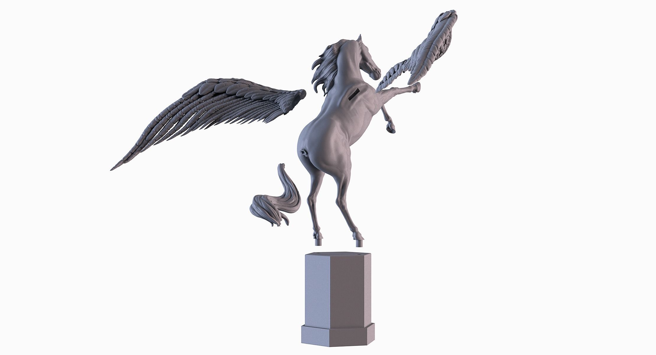 Winged Horse 3D print model_9