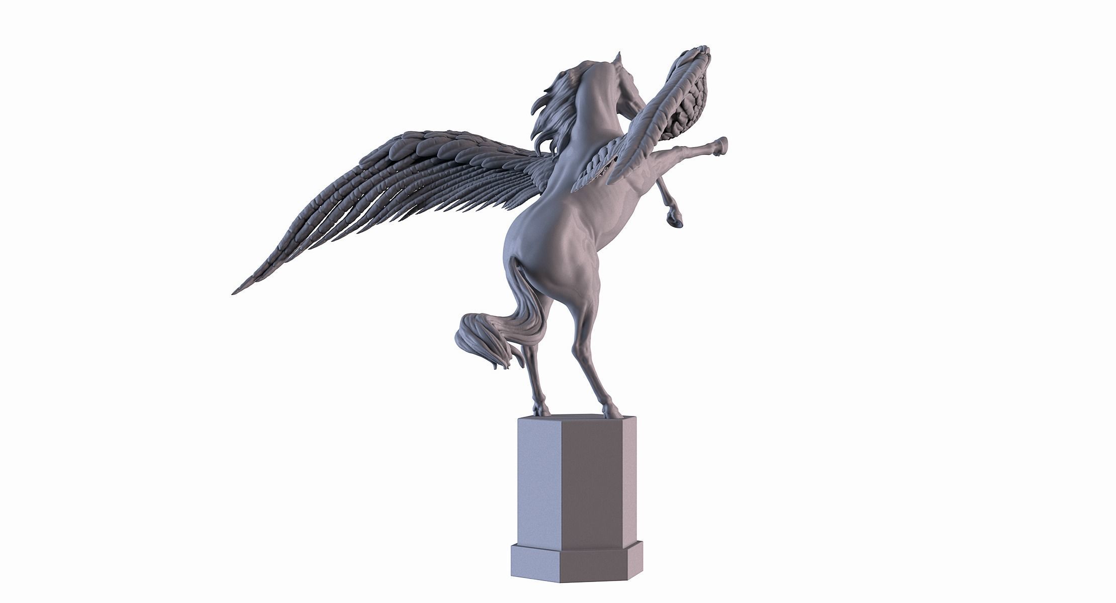 Winged Horse 3D print model_4