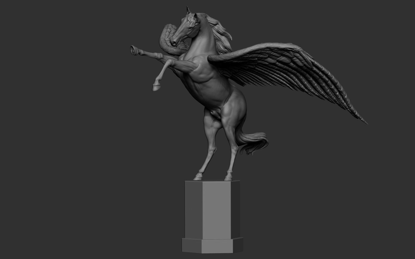 Winged Horse 3D print model_11