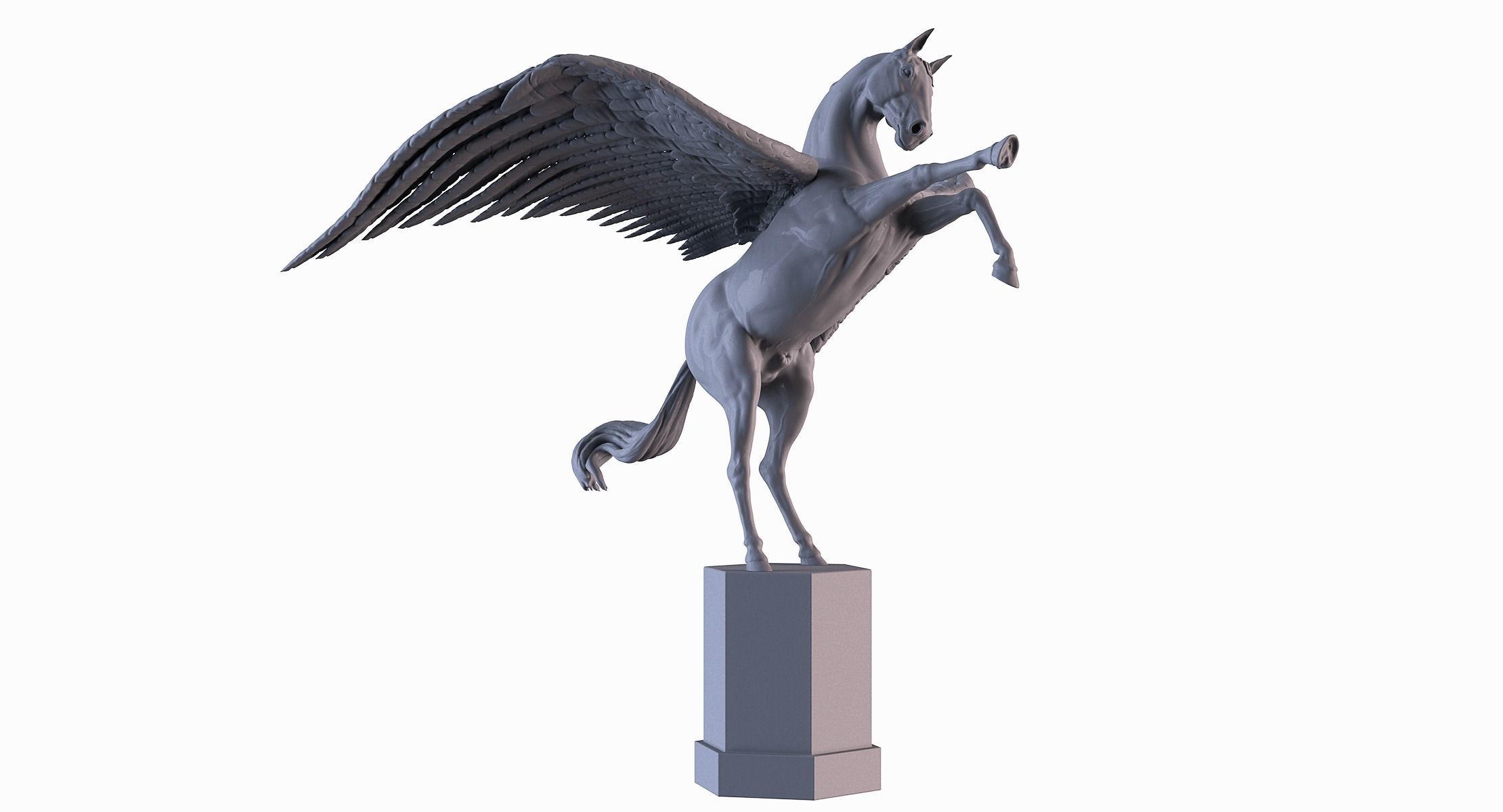 Winged Horse 3D print model_2