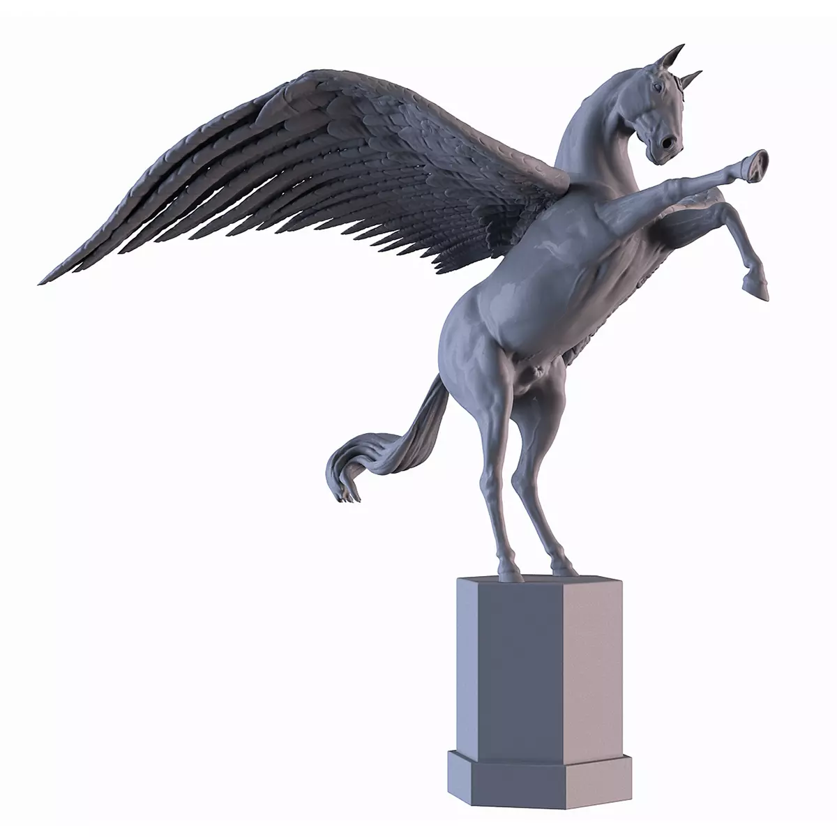 Winged Horse 3D print model_0