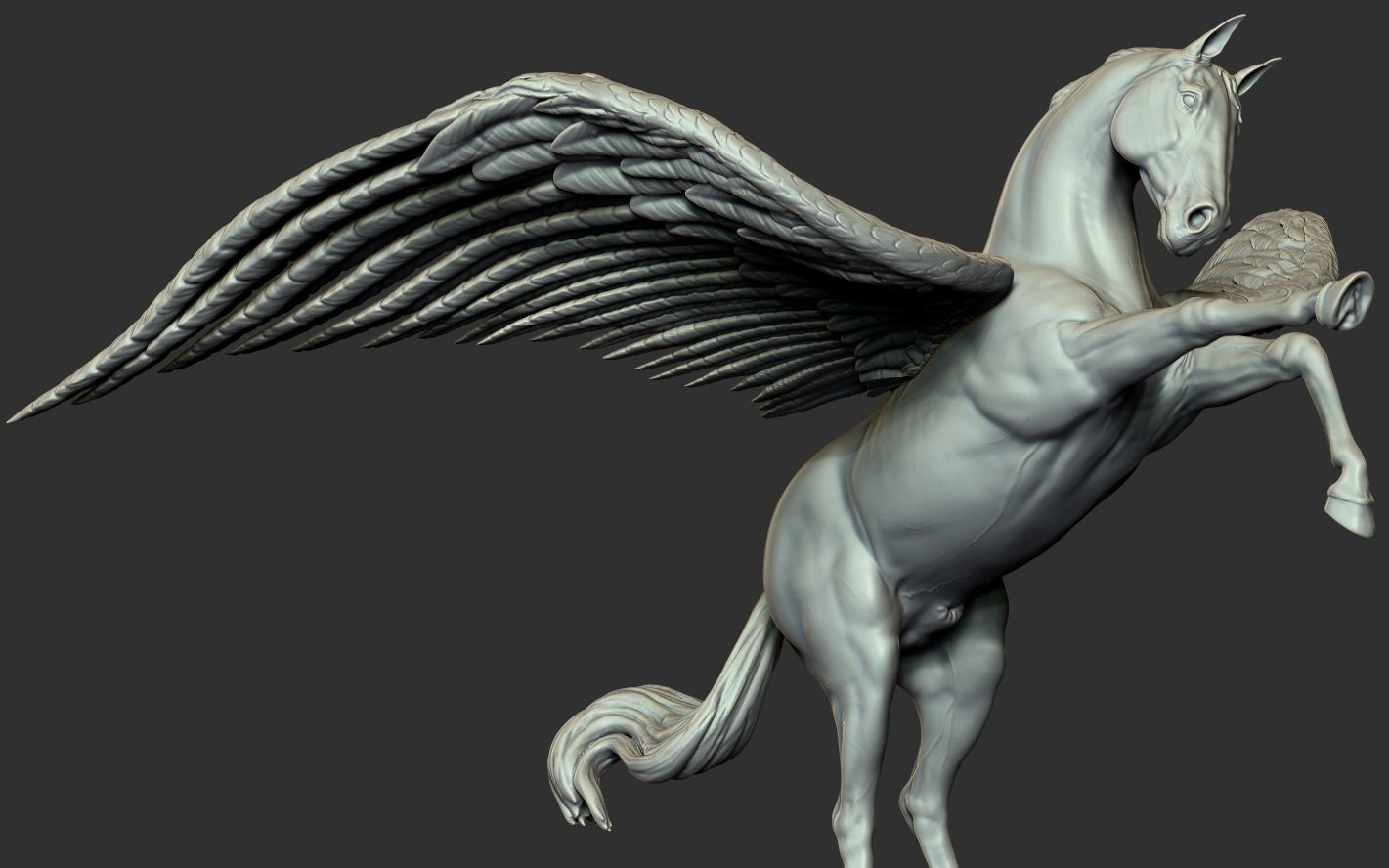 Winged Horse 3D print model_20