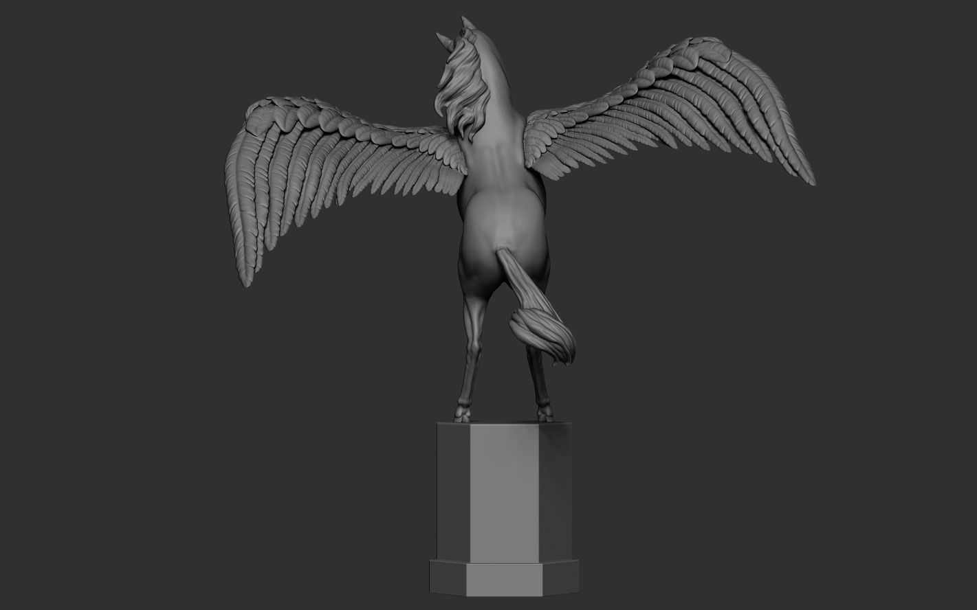 Winged Horse 3D print model_12
