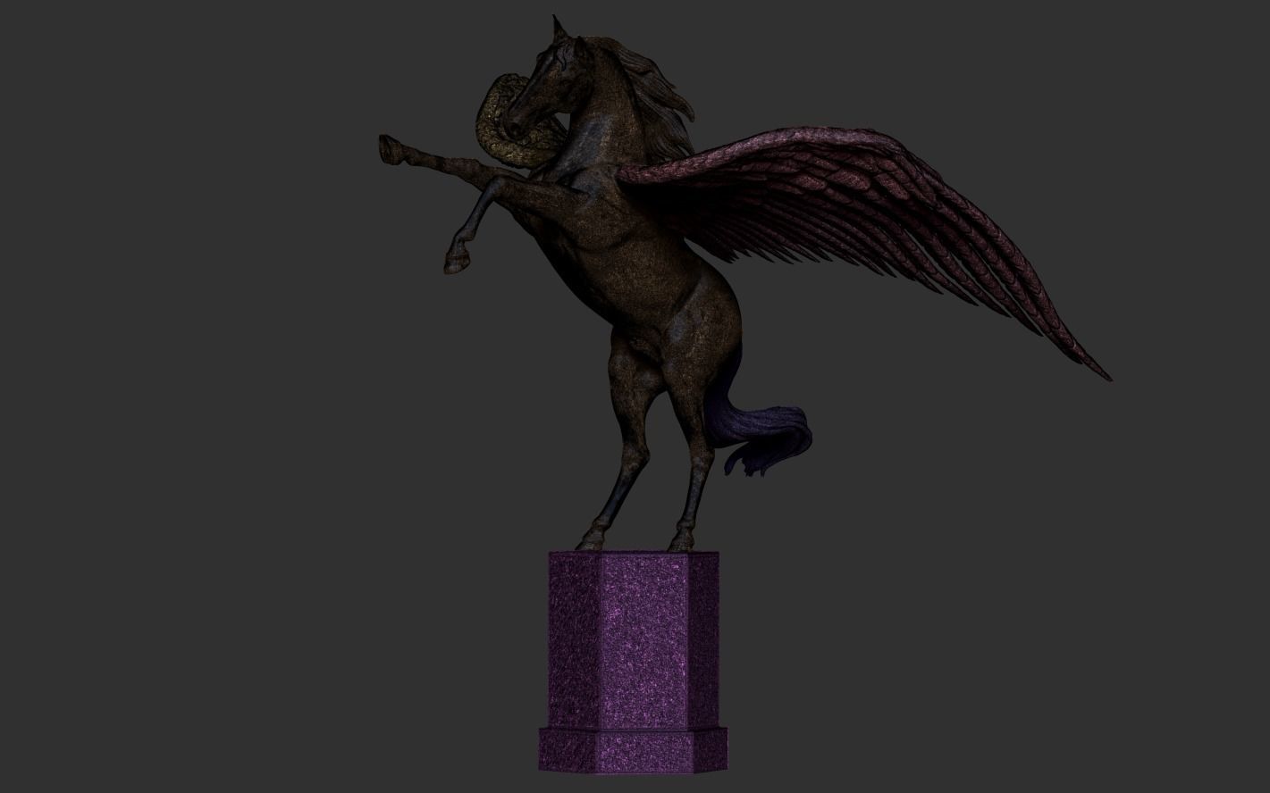 Winged Horse 3D print model_24
