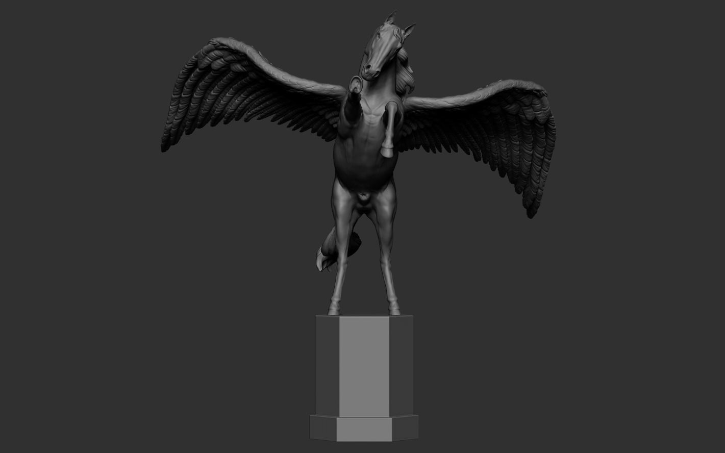 Winged Horse 3D print model_10