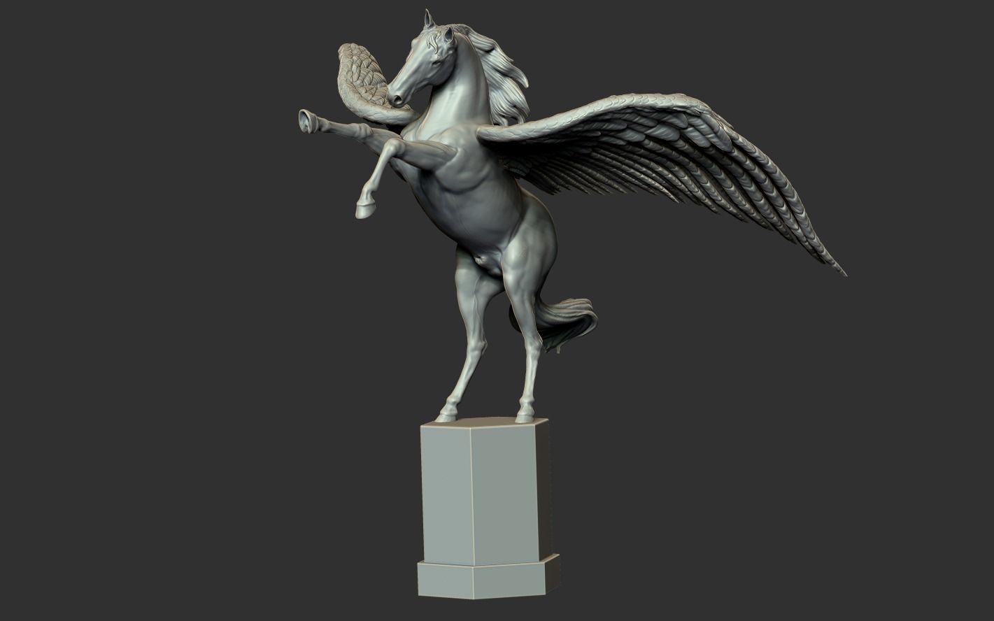 Winged Horse 3D print model_18