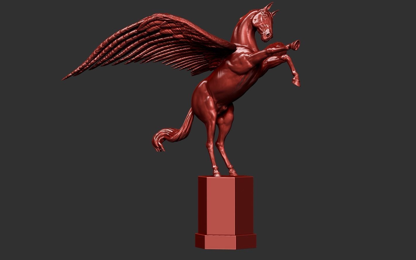 Winged Horse 3D print model_14