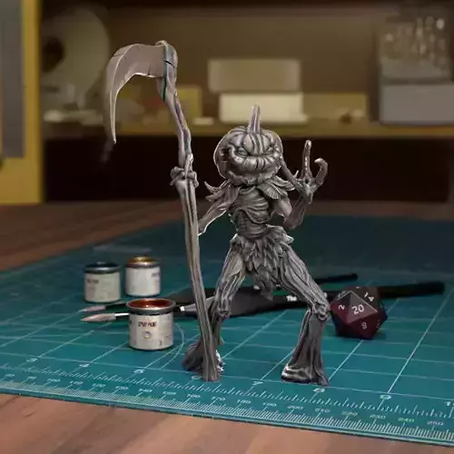 Pumpkins Scarecrow 02 - Presupported 3D print model