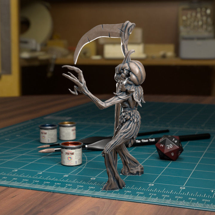 Pumpkins Scarecrow 02 - Presupported 3D print model_1