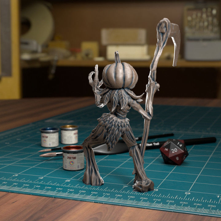Pumpkins Scarecrow 02 - Presupported 3D print model_2