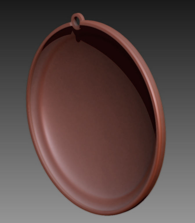 Aztec Calendar pendant 3D print model_12