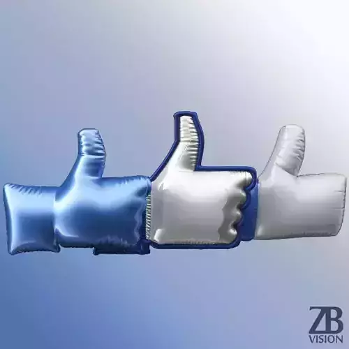 Like balloon collection 3D model Like balloon collection 3D model