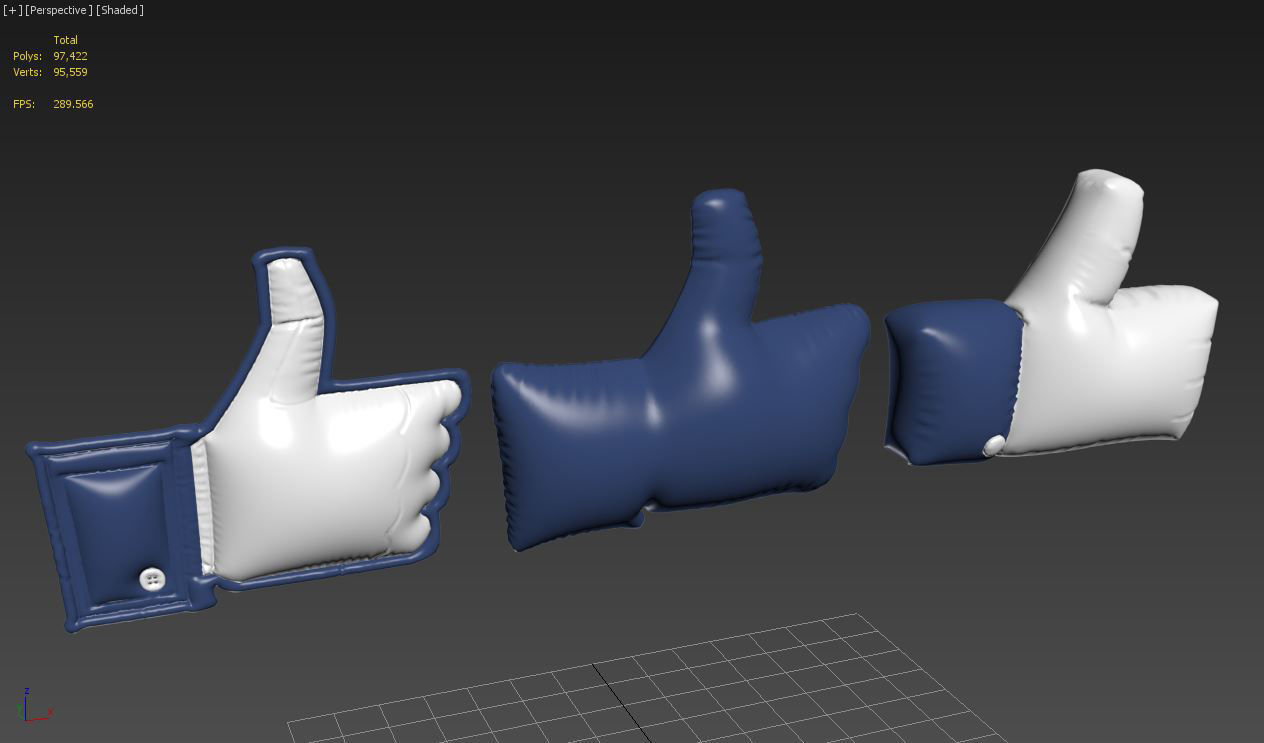 Like balloon collection 3D model_5