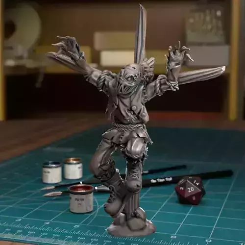 Strawman Scarecrow 02 - Presupported  3D print model