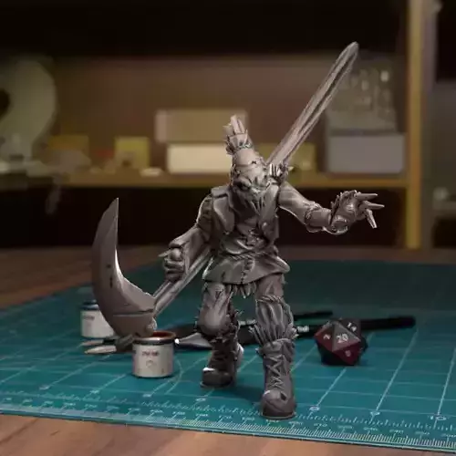 Strawman Scarecrow 03 - Presupported  3D print model