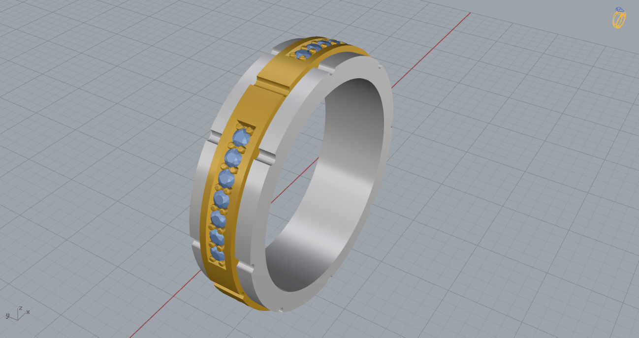 Wedding Bands 10 3D print model_7