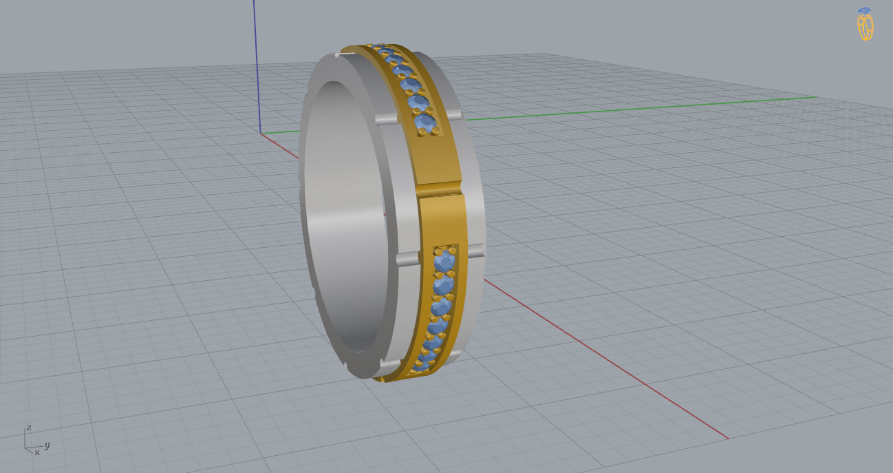 Wedding Bands 10 3D print model_9
