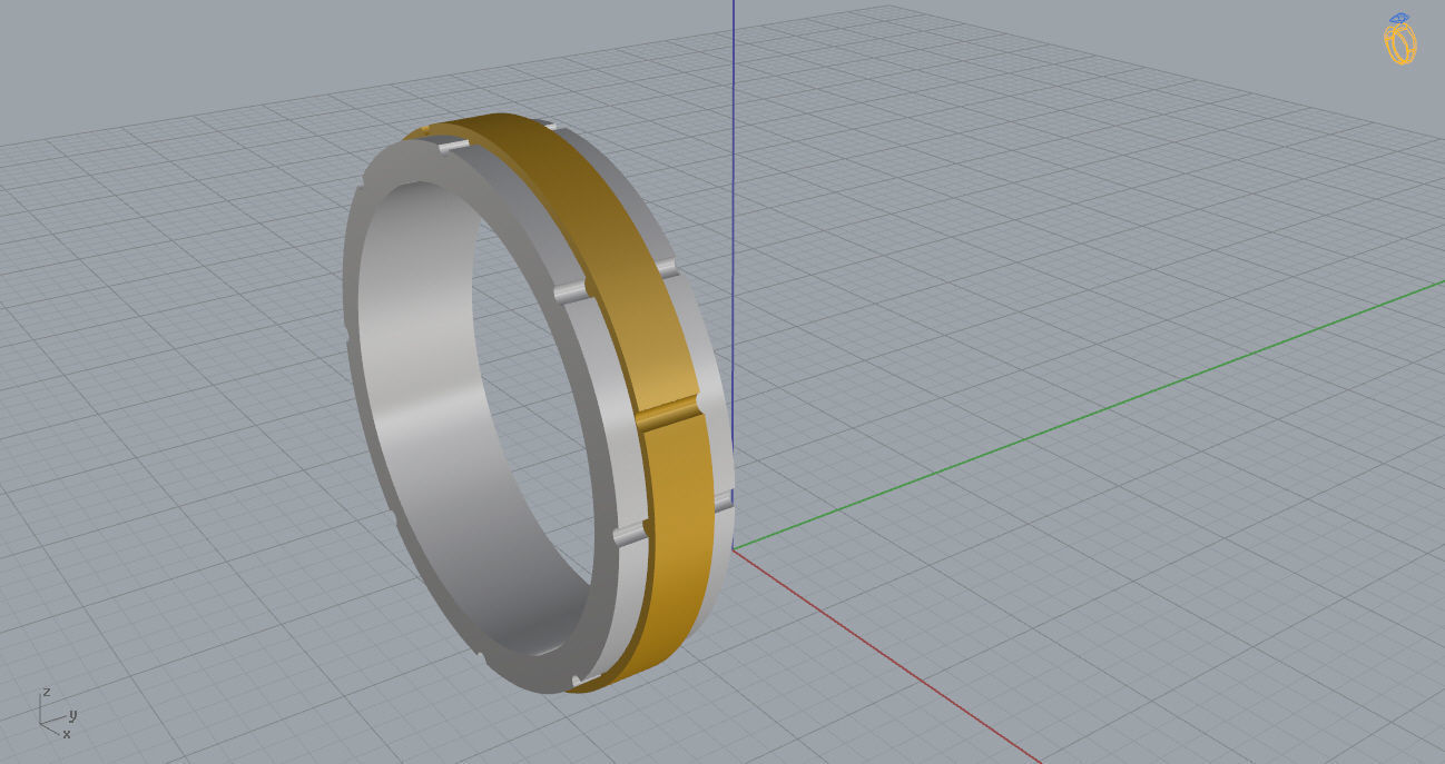 Wedding Bands 10 3D print model_8