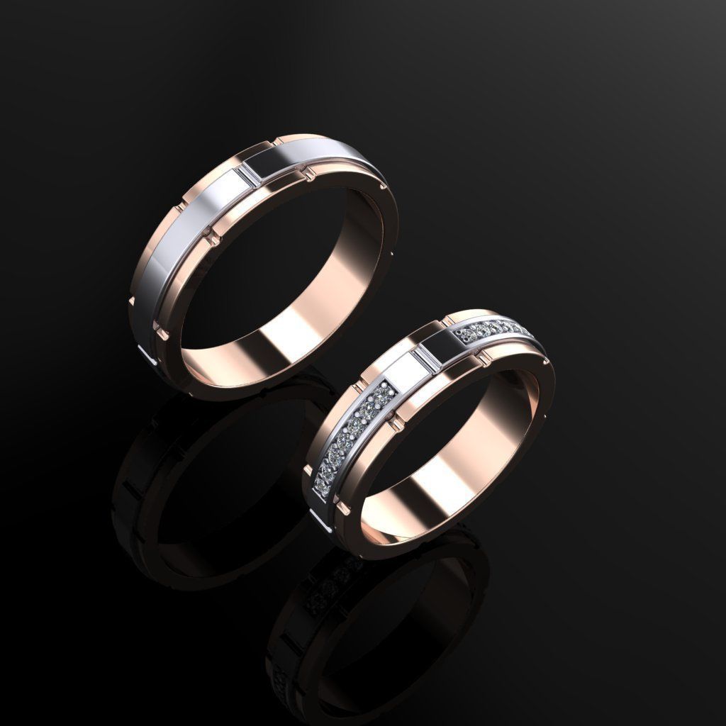 Wedding Bands 10 3D print model_1