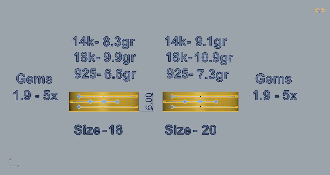 Wedding Bands 03 3D print model_4