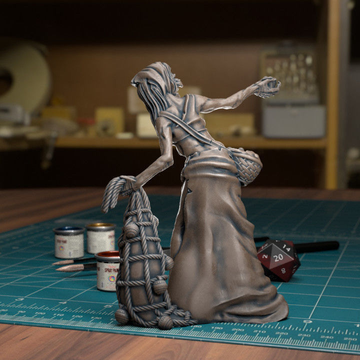 Witch Child Catcher - Presupported 3D print model_1