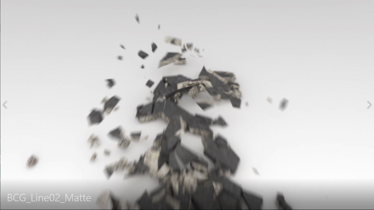 Bomb Crack Ground Line 02Matte Low-poly 3D model_4