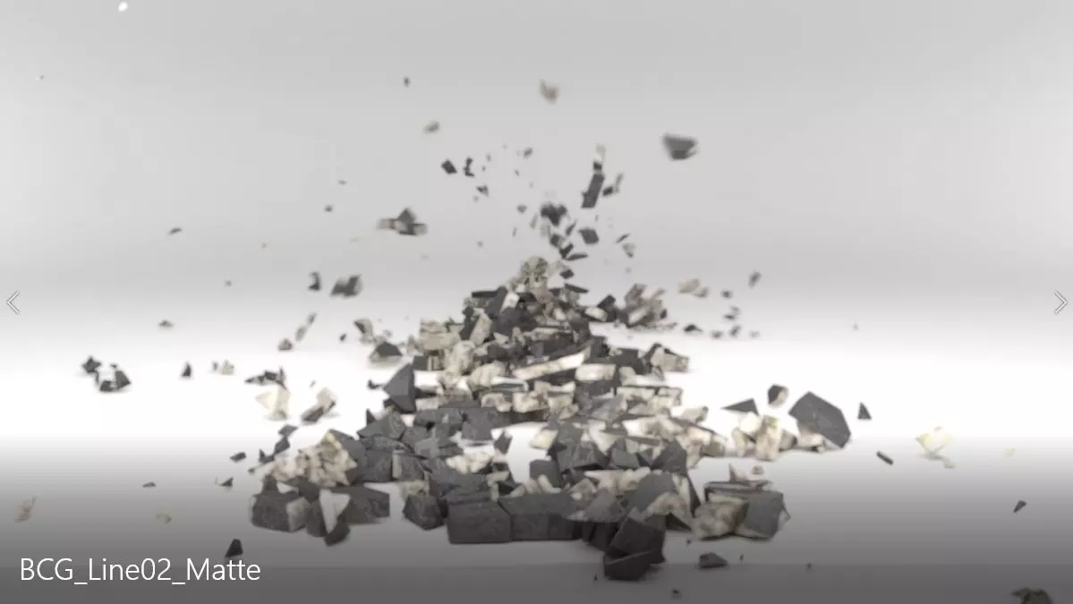 Bomb Crack Ground Line 02Matte Low-poly 3D model_0