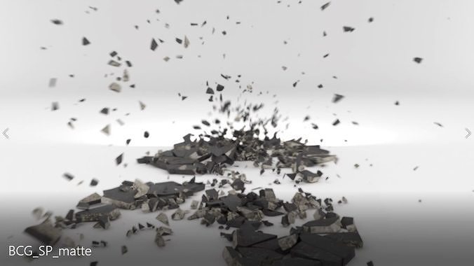 Bomb Crack Ground SPoint 01 Matte Low-poly 3D model