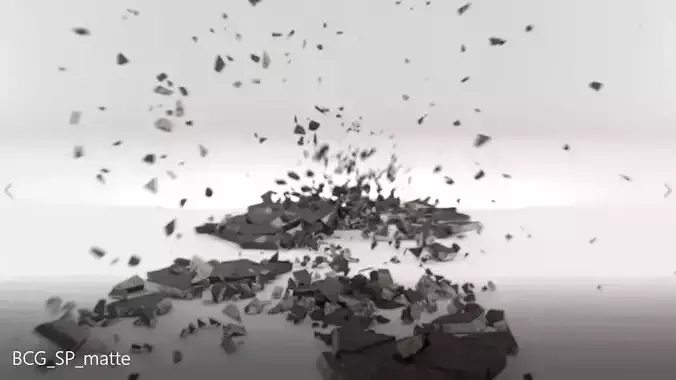Bomb Crack Ground SPoint 01 Matte Low-poly 3D model
