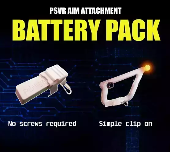 PlayStation Aim Battery Attachment Mod PSVR 3D model