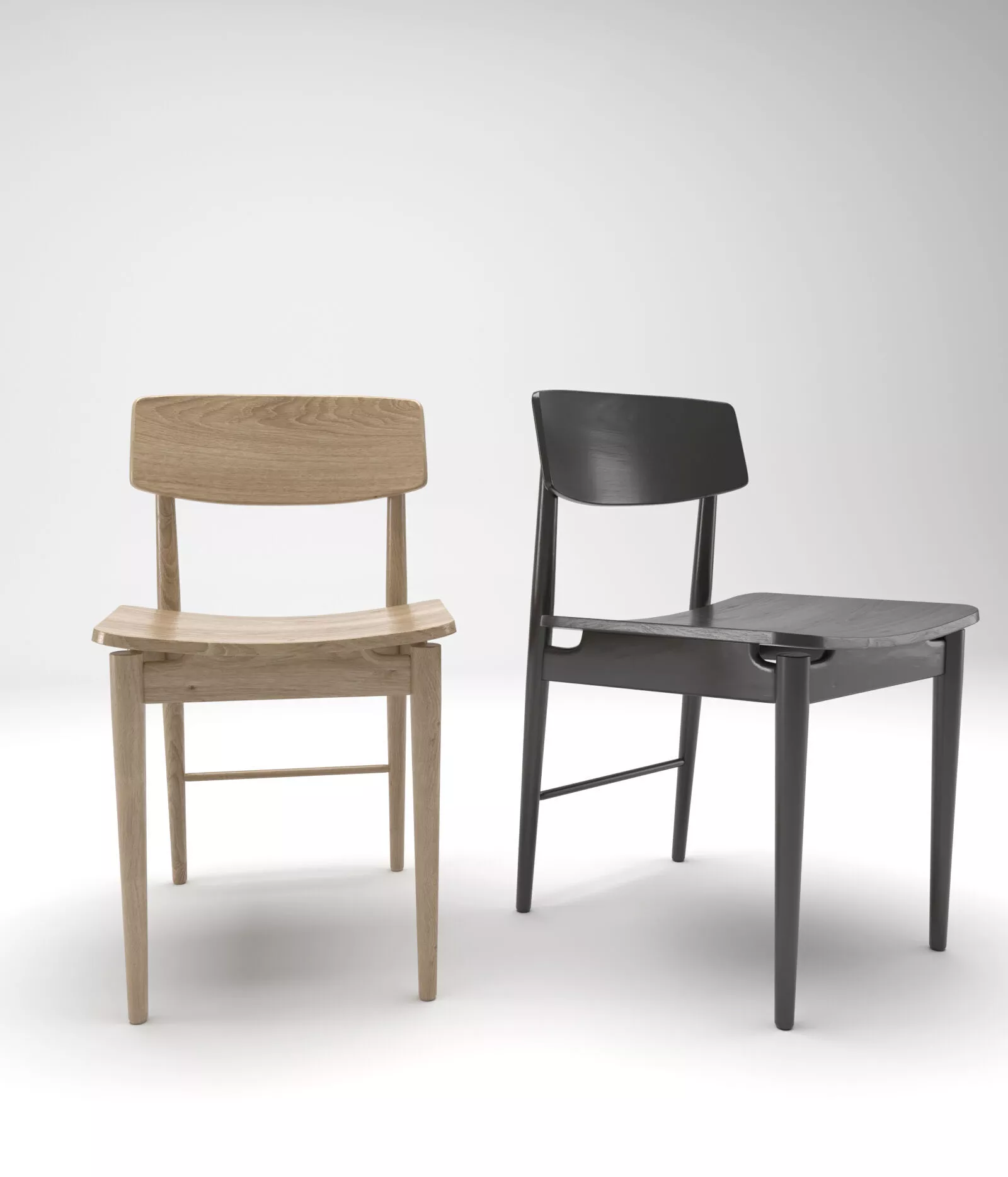 Chair 3D Model wooden Free 3D model