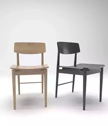 Chair 3D Model wooden