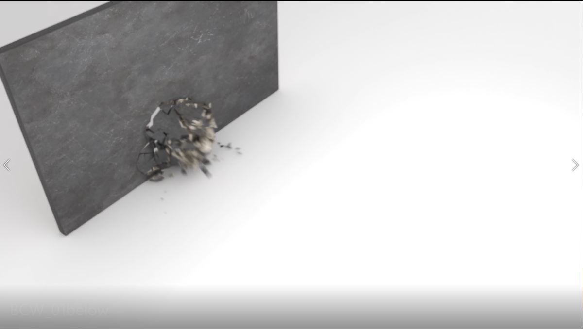 Bomb Crack Wall 01 Below 3D model_3