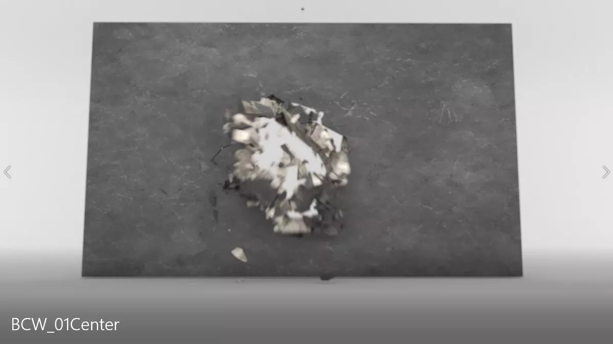 Bomb Crack Wall 01 Center Low-poly 3D model