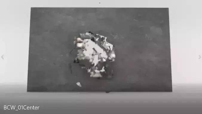 Bomb Crack Wall 01 Center Low-poly 3D model