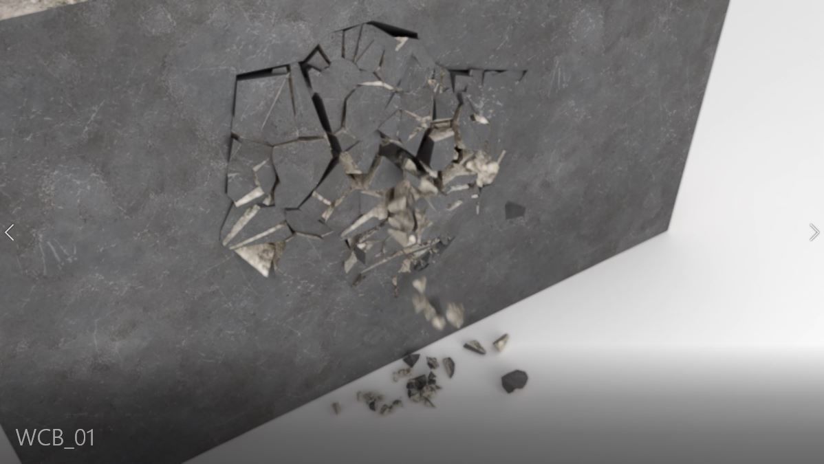 Wall Crack Bind 01 Low-poly 3D model_3