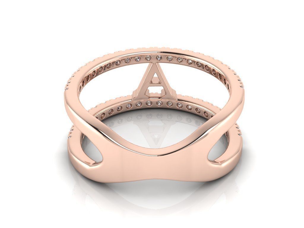 Jewelry Alphabet Ring A 3D print model_5